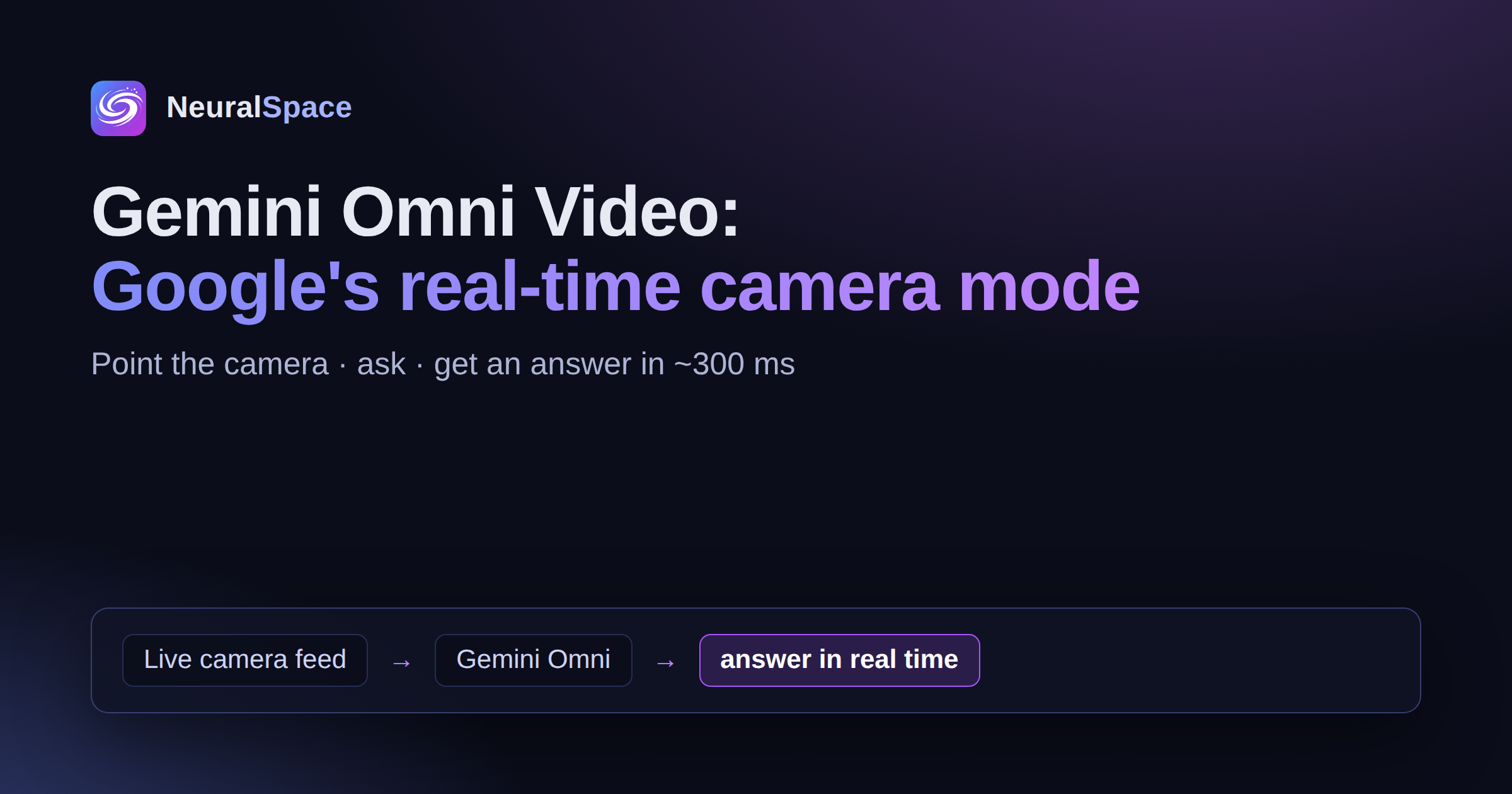 Gemini Omni Video: what Google's real-time video mode can do