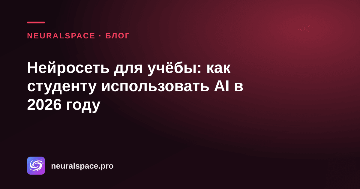 Нейросеть для учёбы: как студенту использовать AI в 2026 году
