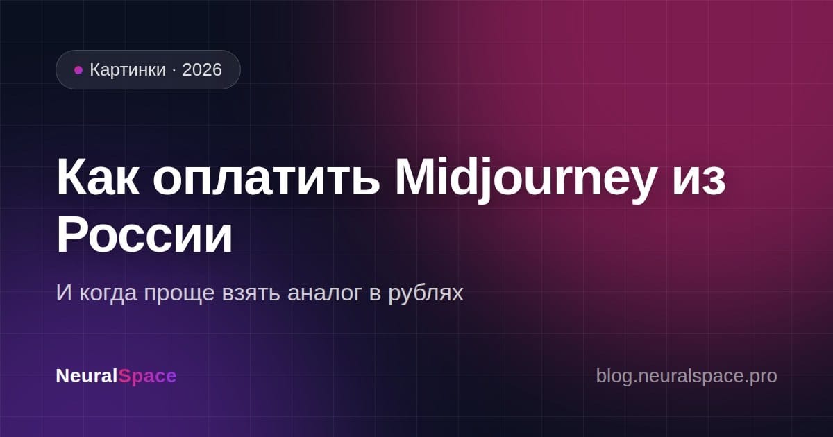 Как оплатить Midjourney из России — и когда проще взять аналог