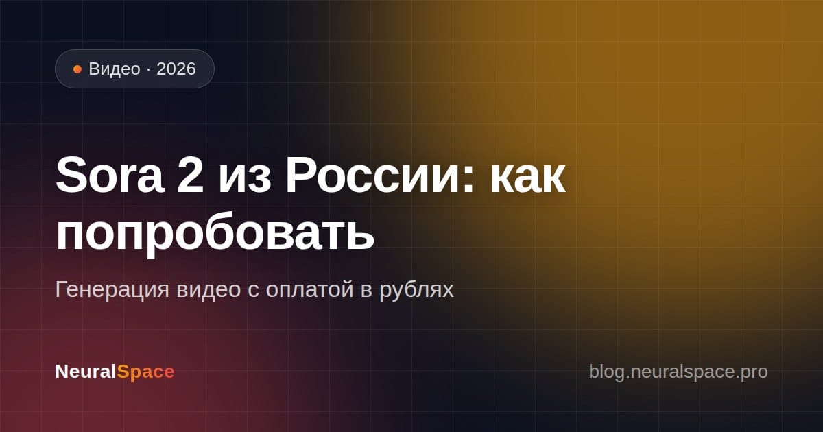 Sora 2 из России: как попробовать и оплатить в рублях