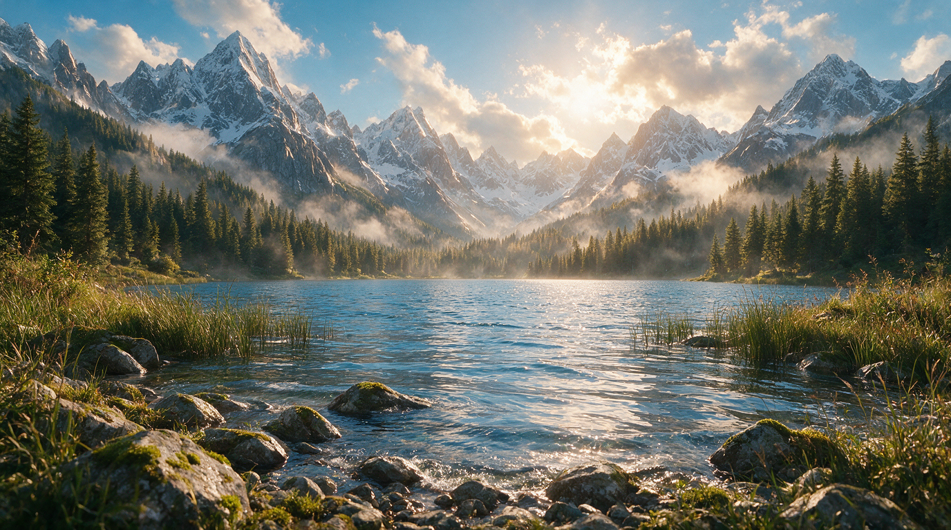 Animating a photo: a still landscape becomes a short video with motion